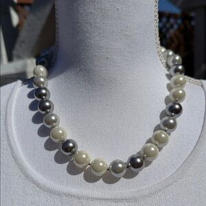 Multi-Tone Faux Pearl Necklace